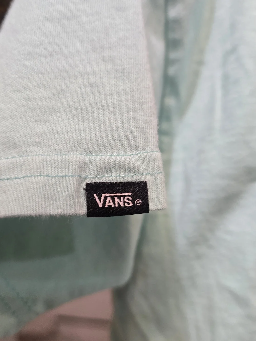 Vans Mint Green Short Sleeve Tee with Chest Logo
